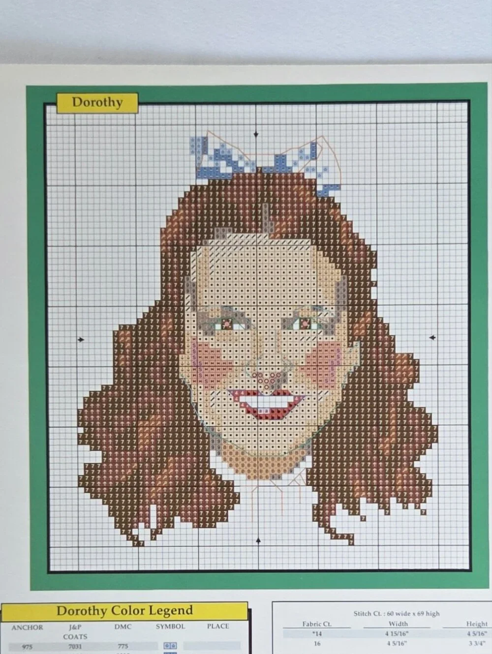 The Wizard of Oz Designs For  Cross Stitch Book